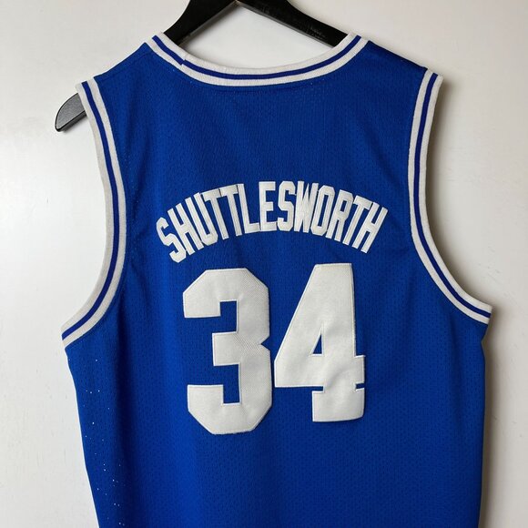 He Got Game Movie Shuttlesworth Lincoln Movie Jersey Adult Blue White XL Solid - Picture 15 of 16